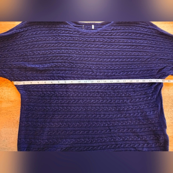 Market & Spruce Reviera Cable Knit Dolman Pullover XL - Picture 3 of 5
